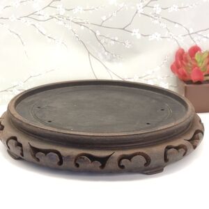 Ornate Wooden Hand Carved Chinese Display Stand